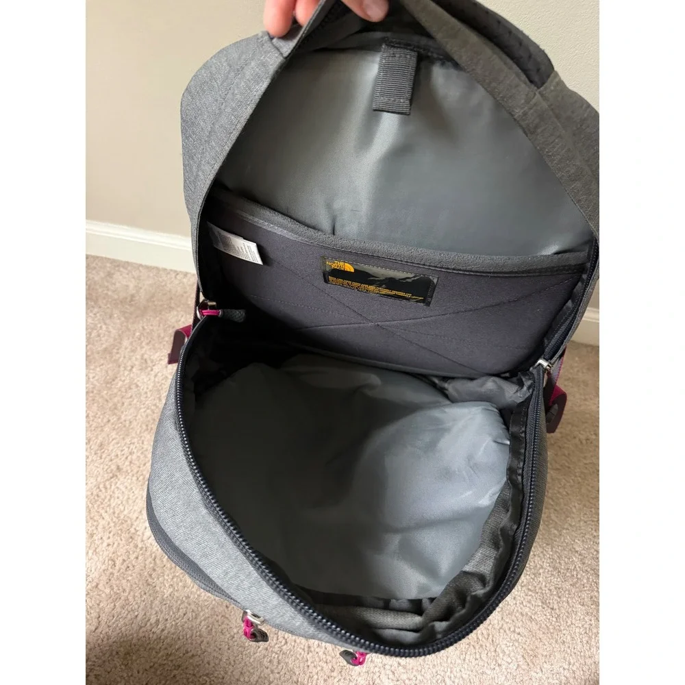 NORTH FACE BACKPACK BOREALIS ZINC GREY HEATHER PLUM